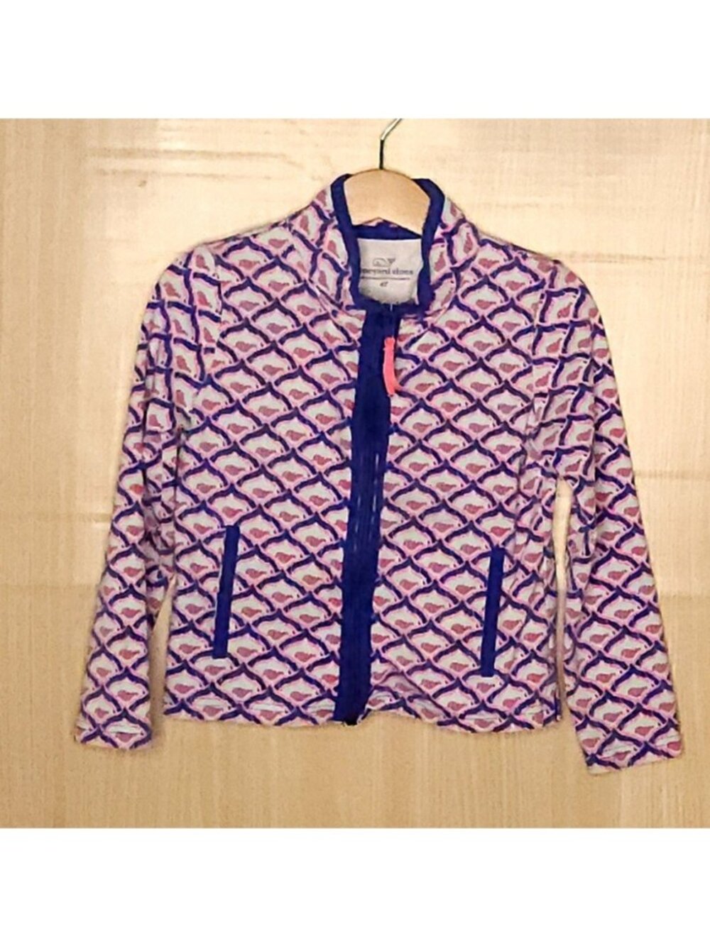 Vineyard Vines Toddler Girls Pink Purple Full Zip Jacket 4T